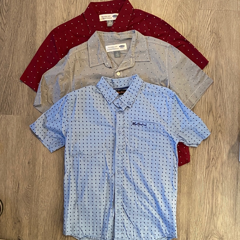 BOYS’ BUTTON UP BUNDLE (3 PCS.)